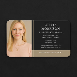 Black Gold Photo Business Card