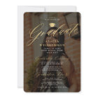 Black gold photo overlay elegant script graduation