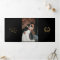 Black Gold Photo QR Code RSVP Details Wedding