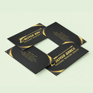 Black & Gold Pressure Washing Business Card