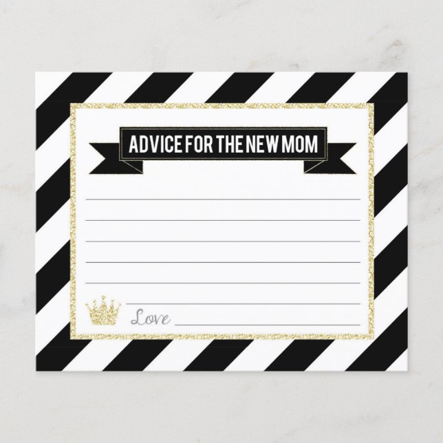 Black Gold Prince Advice for the New Mum (Front)