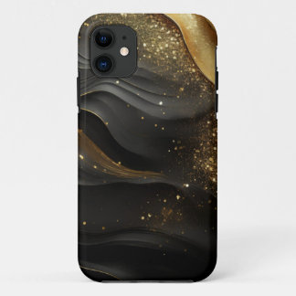 Black Gold Prinkle iPhone 11 Case