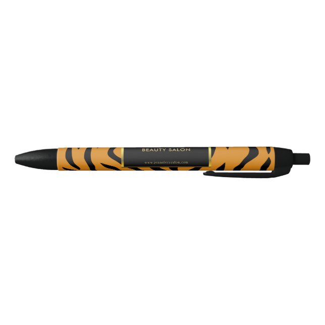 Black gold professional promotional tiger print black ink pen (Bottom)