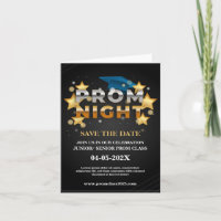 Black & Gold Prom Invitation for the Silver Party