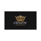 Black & Gold Royal Floral & Foliage Crown Logo
