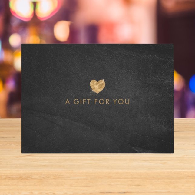 Black Gold Salon Store Business Gift Certificate (Creator Uploaded)
