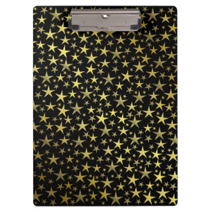 black+gold,shiny, bright, star, colour, decoration clipboard