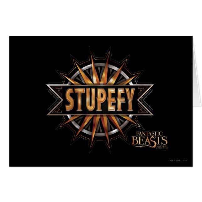 Black & Gold Stupefy Spell Graphic (Front Horizontal)