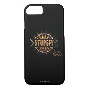 Black & Gold Stupefy Spell Graphic iPhone 8/7 Case
