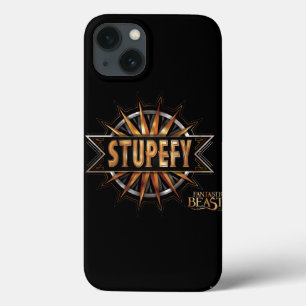 Black & Gold Stupefy Spell Graphic iPhone 13 Case