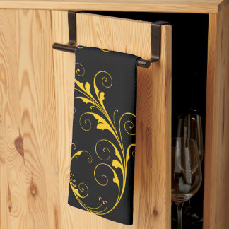 Black & Gold  Tea Towel