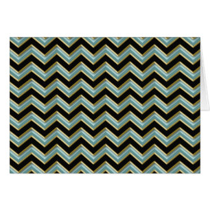 Black Gold Teal ZigZag