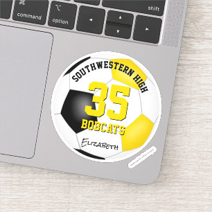 black gold team colours girls boys soccer