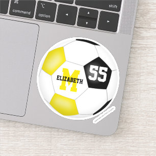 black gold team colours girls boys soccer