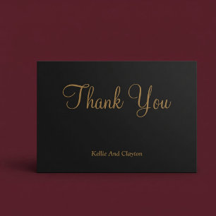 Black/Gold Thank You Cards