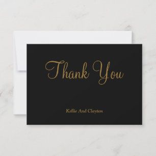 Black/Gold Thank You Cards