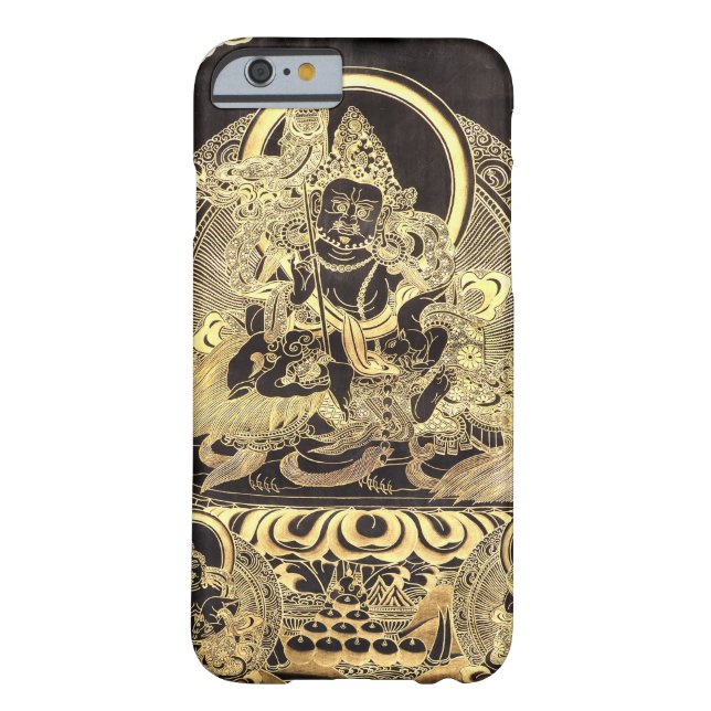 Black & Gold Tibetan Buddhist Art iPhone 6 Case (Back)