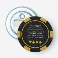 Black Gold Vegas Casino Poker Chip Save The Date