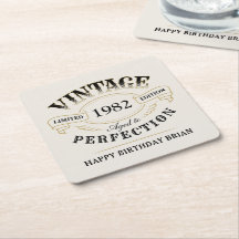 Black Gold Vintage Aged To Perfection birthday