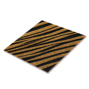 Black Gold Vintage Art Deco Modern Collection Tile