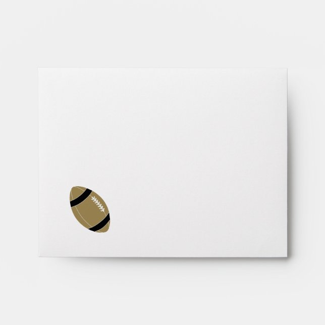 Black, Gold, & White Wedding Thank You Envelope (Front)