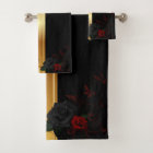 Black gold with roses