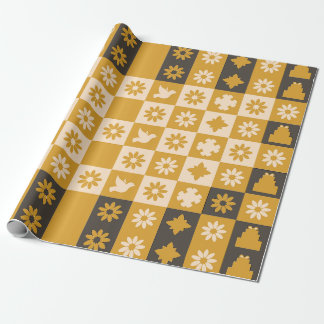Black & Gold Wrapping paper