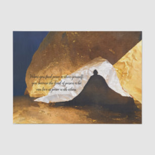 Black Gold Yoga Meditation Instructor Reiki Master Tissue Paper