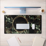 Black Golden Circles Eucalyptus Elegant Big Mouse Desk Mat<br><div class="desc">Black Golden Circles Eucalyptus Elegant Big Mouse Desk Mat</div>
