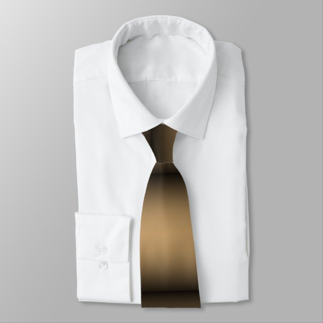 Black Golden Ombre Tie (Tied)