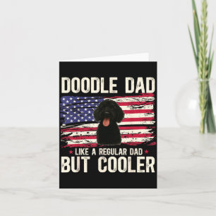 Black Goldendoodle Dad Definition Black Doodle Card
