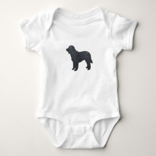 Black Goldendoodle / Labradoodle Artwork Baby Bodysuit