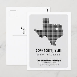 Black Gone South, Y'all Moving Postcard