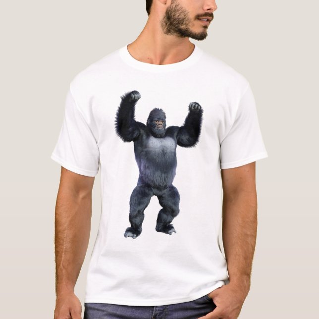 Black Gorilla Ape T-Shirt (Front)