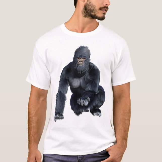 Black Gorilla Ape T-Shirt (Front)