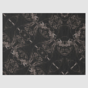 Black Goth Fantasy Fabric Tissue Paper