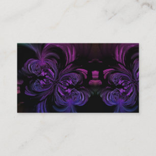 Black Goth Girly Punk Butterfly Business Card