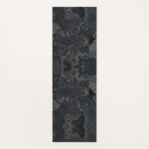 Black Goth Nature Stone Natural Yoga Mat