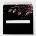 Black Gothic Dark Moody Florals Wedding