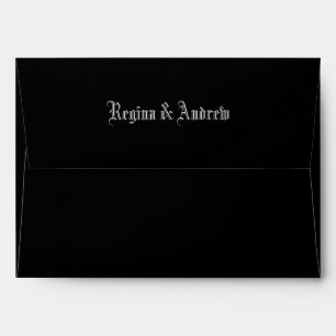 Black gothic  envelope