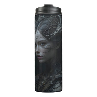 Black Gothic Girl Thermal Tumbler
