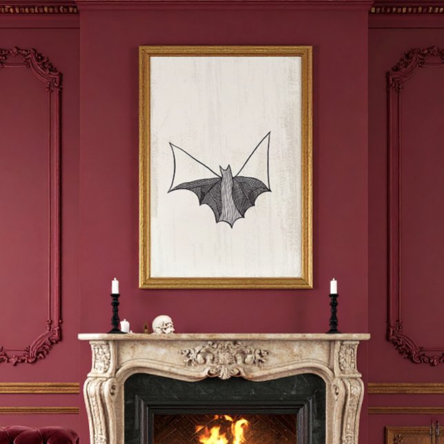Black Gothic Lace Bat 2 Poster (Creator Uploaded)