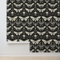 Black Gothic Spring Butterflies Skeleton Vintage