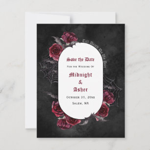 Black Gothic Till Death Do Us Part Save The Date