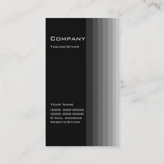 Black Gradient Business Card (Front)