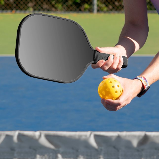 Black gradient ombre pickleball paddle (Insitu)