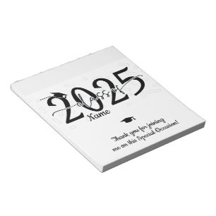 Black Graduation Candy Bar Wraps Party Favour Notepad