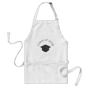 Black Graduation Cap Class of 20xx Standard Apron