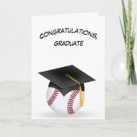 Black Graduation Cap On a Baseball