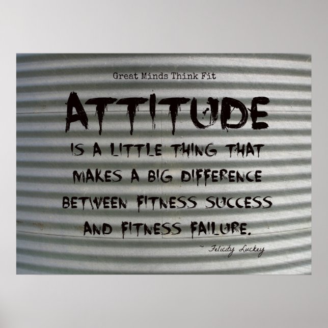 Black Graffiti on Corrugated Iron Fitness Poster! Poster (Front)